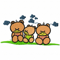 Teddy Embroidery Design 1